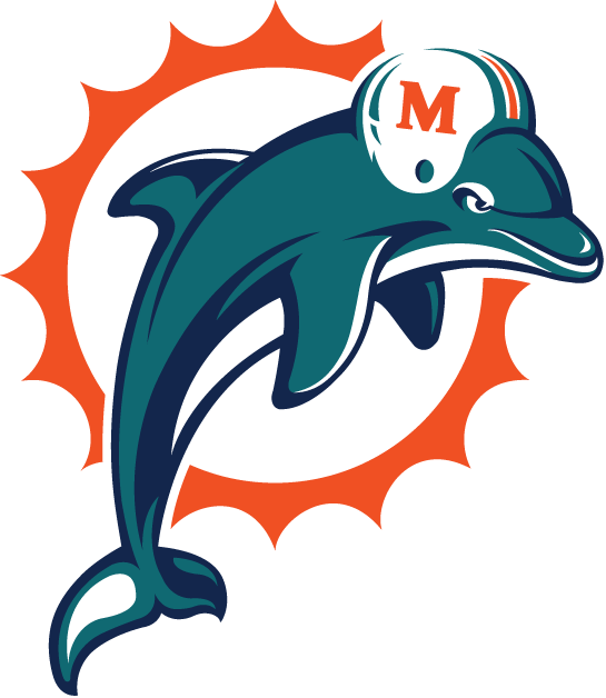 Miami Dolphins 1997-2012 Primary Logo t shirts DIY iron ons